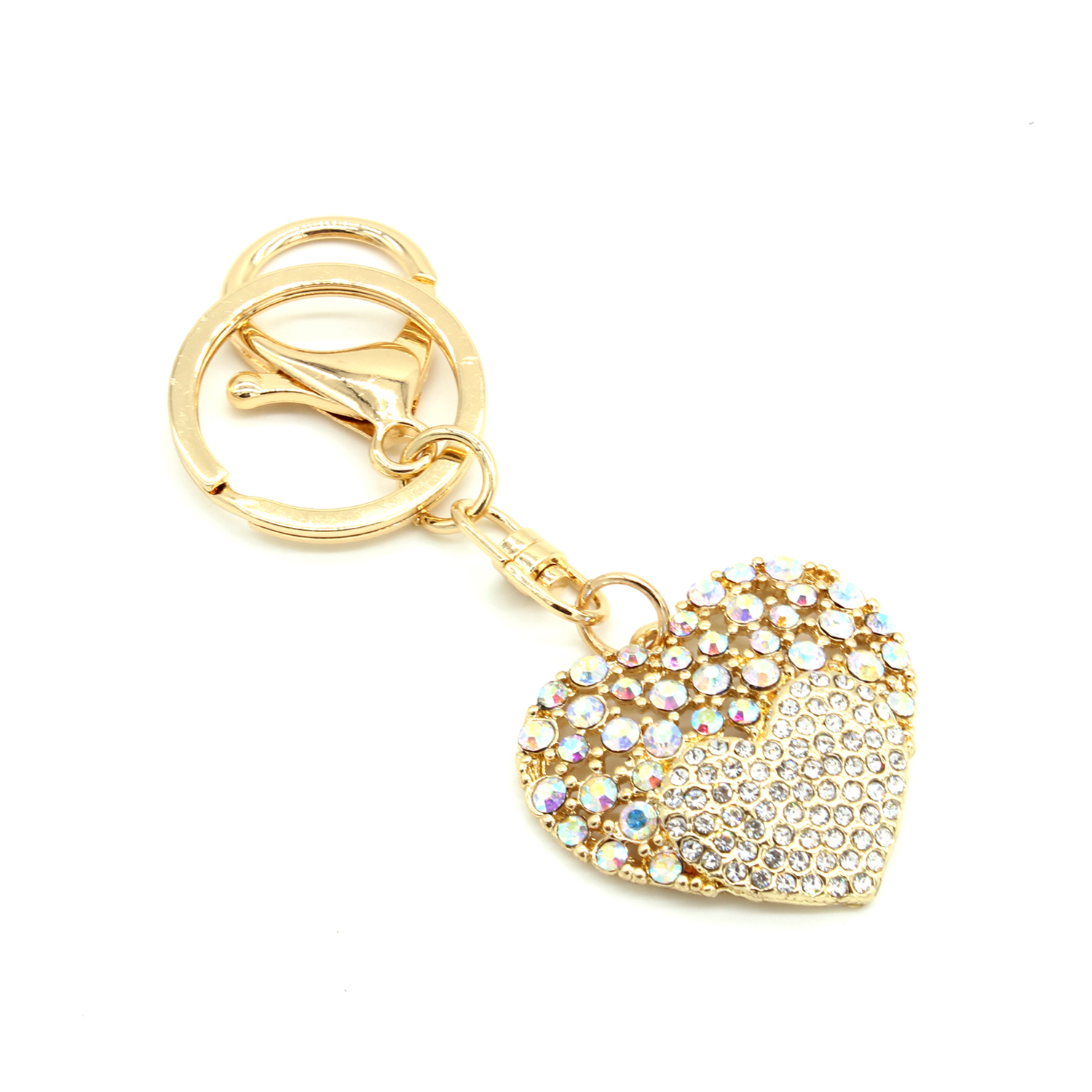 Heart Rhinestone Keychain KY300195